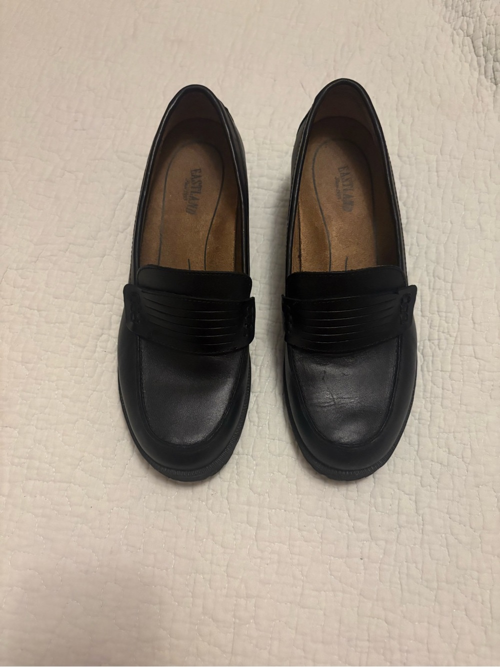 Eastland Black Leather Classic Penny Loafers